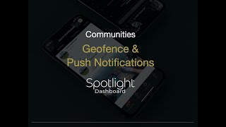 Dashboard - Push and Geofence Notifications