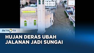 Banjir Bandang Terjang Taif Arab Saudi Jalanan Tergenang