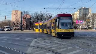 Trams in Warsaw, Poland 2024 - Tramwaje w Warszawie, Polska 2024