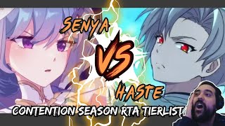 RTA Tierlist Update: ML HASTE VS ML SENYA BEGINNING OF CONTENTION SEASON! [Epic seven]