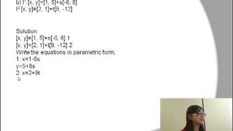 Lecture 8.4. Intersections of Lines in Two-Space and Three-Space