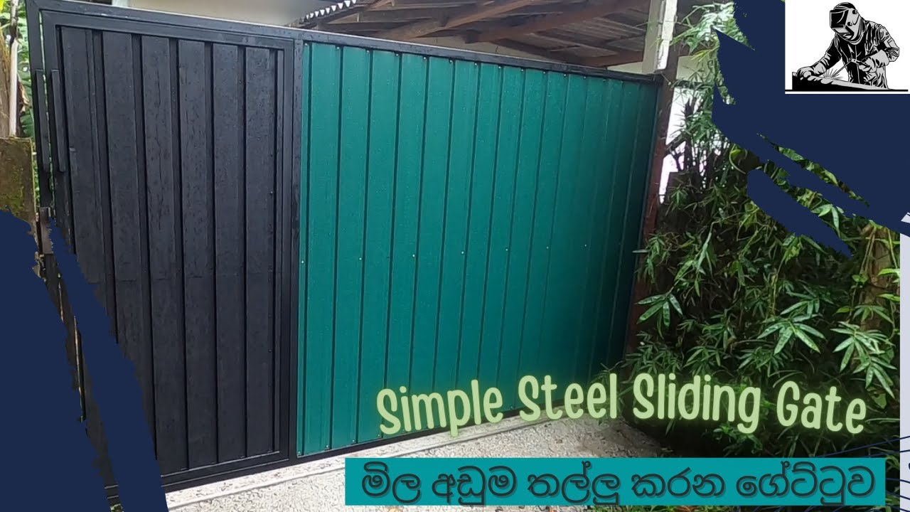 Simple And Budget Steel Gate Making Step By Step In Sri Lanka YouTube