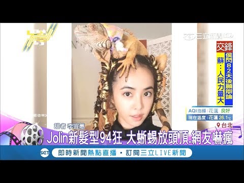 蔡依林繼梅杜莎"蛇頭"又一狂新作  新髮型大蜥蜴放頭頂超淡定｜記者 李宜蕙｜【娛樂星世界】20181108｜三立新聞台