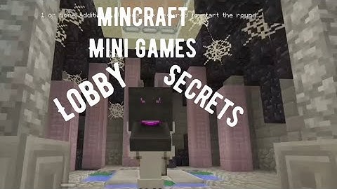 Minecraft mini games lobby SECRETS! Xbox and play station