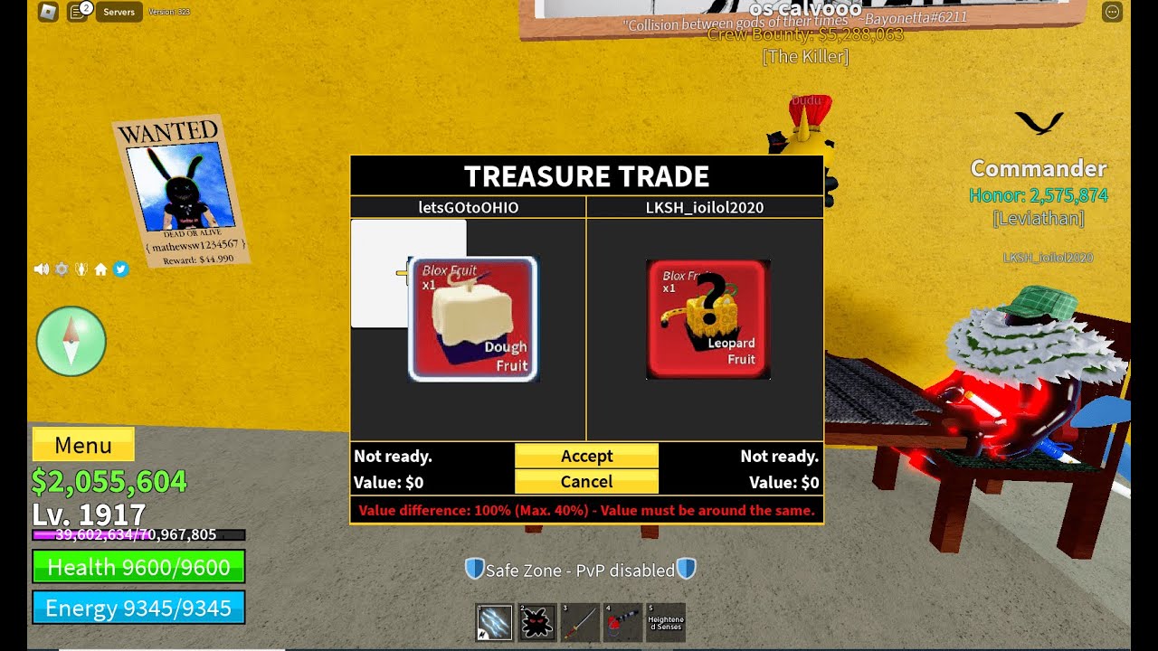 What People Trade For Dough Fruit? Trading Dough in Blox Fruits