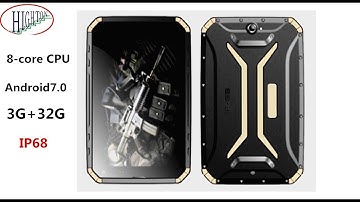 Highton 8 inch IP68 Android7.0 Rugged Tablet PC #Super Slim Rugged Tablet PC Drop Proof Test