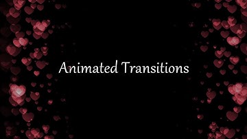Animated Transitions for Photopia