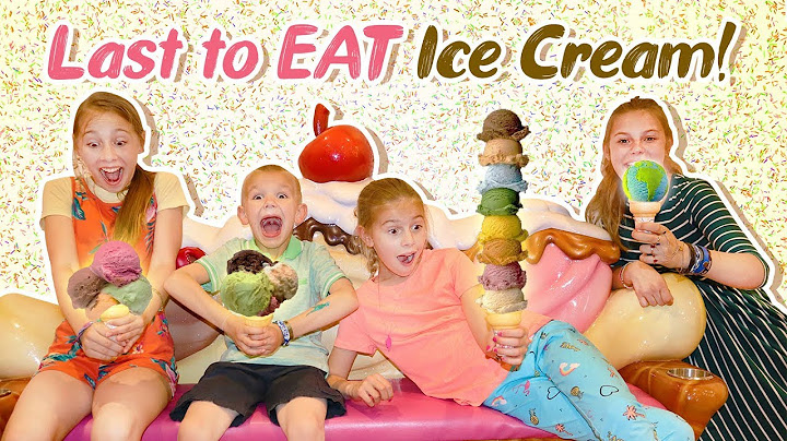 Last to Eat ICE CREAM Wins 10 Build A BEARS!