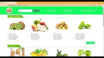 PHP - Website bán trái cây + Báo cáo