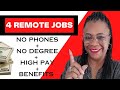 Get paid immediately  minimal experience needed remote jobs 2024