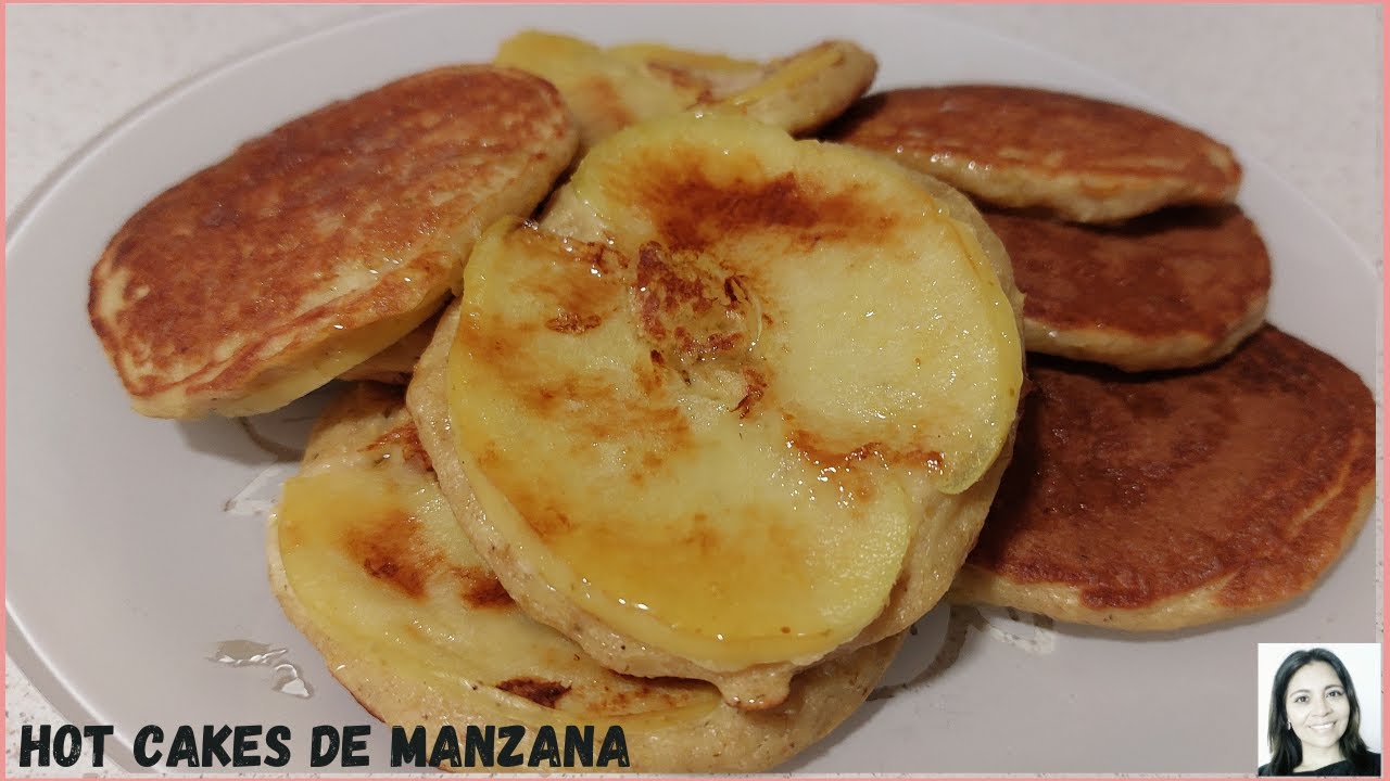 Hot Cakes de MANZANA Súper esponjosos Pancakes YouTube