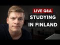 Studying and working in finland  live qa