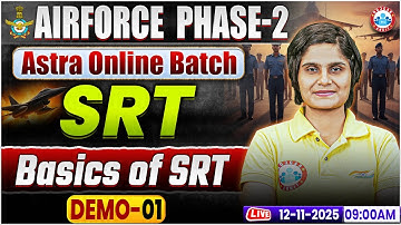Airforce Phase-2 SRT | Complete Basics of SRT Class | Airforce Phase 2 SRT Class By Sakshi Mam
