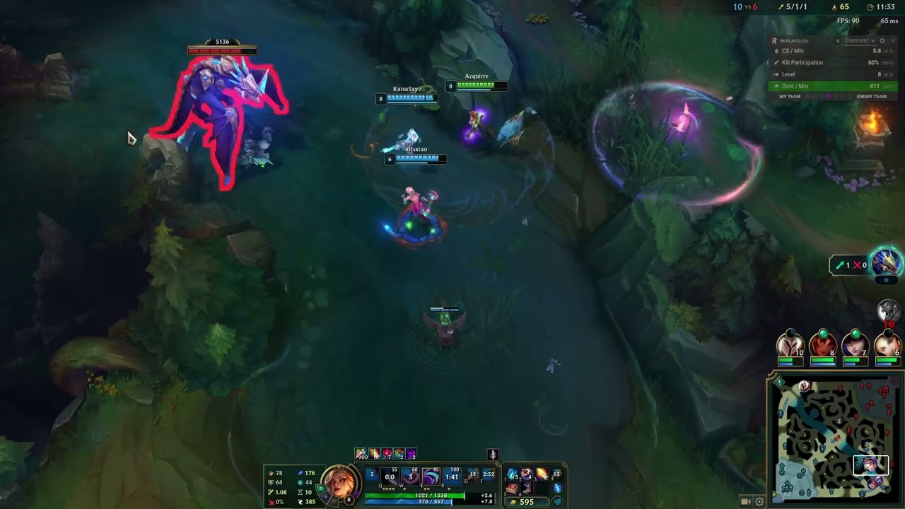 Evelynn vs Trundle Jungle VOD | Platinum  SG server