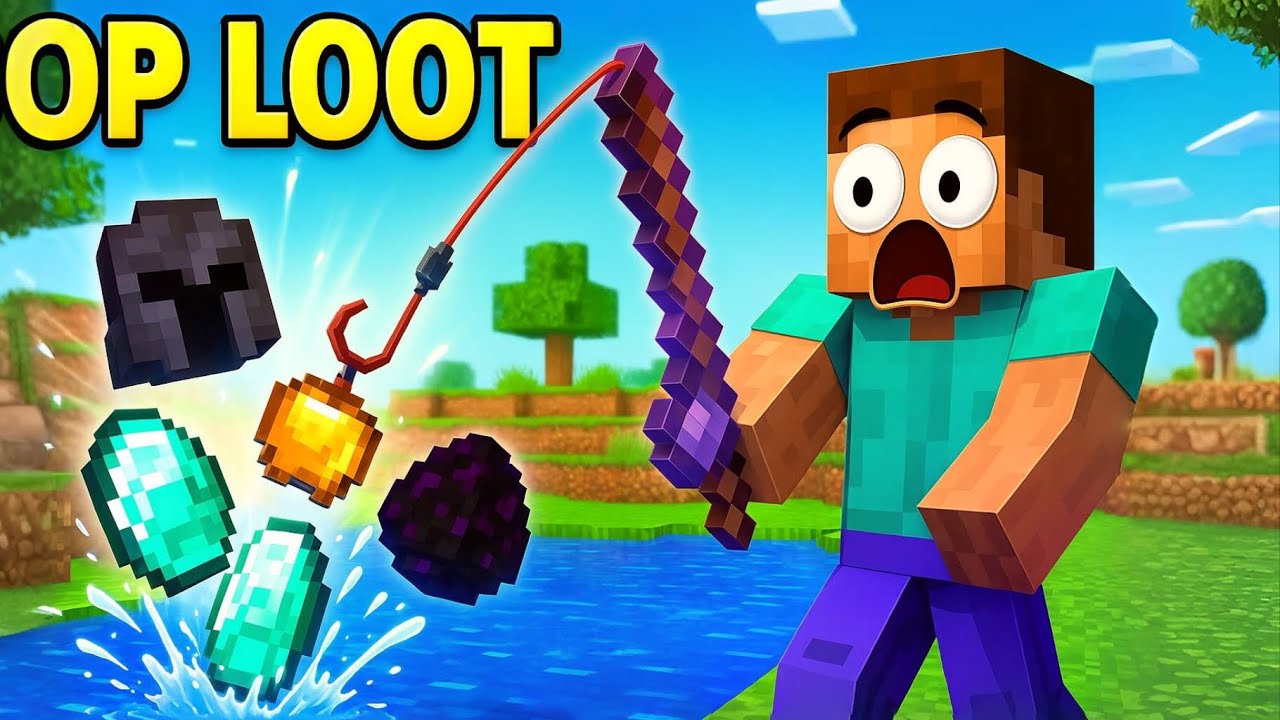 Minecraft, But Fishing Gives OP Loot....