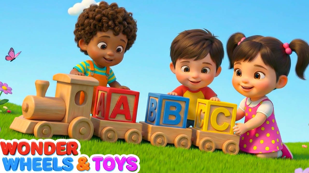 Learn ABC Phonics 🚂🔤 | Wooden Alphabet Train Fun | Kids Educational ...