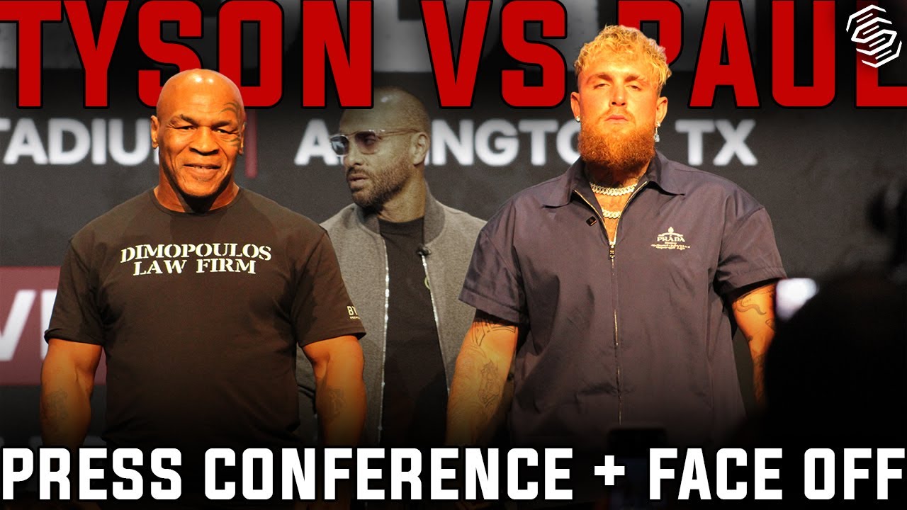 Mike Tyson vs Jake Paul Press Conference and Face Off YouTube