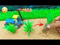 diy mini tractor tree planting machine science project @sanocreator @sunfarming7533 @MiniCreative1
