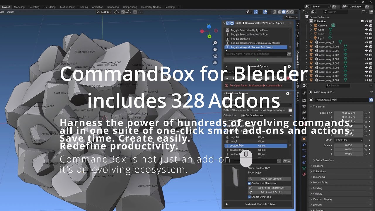 CommandBox For Blender - YouTube