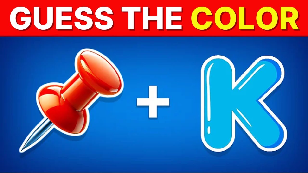 Guess the COLOR by Emoji? 💚❤️💛 - Emoji Quiz - IQS QUIZ