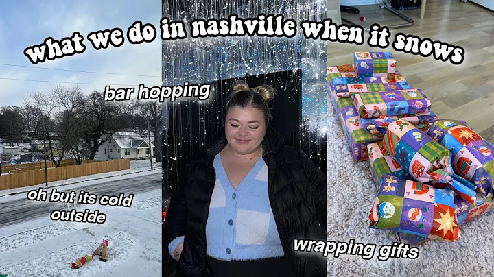 A FUN EXCITING SNOW DAY *christmas bar hopping, wrapping gifts, & more* vlogmas day 24