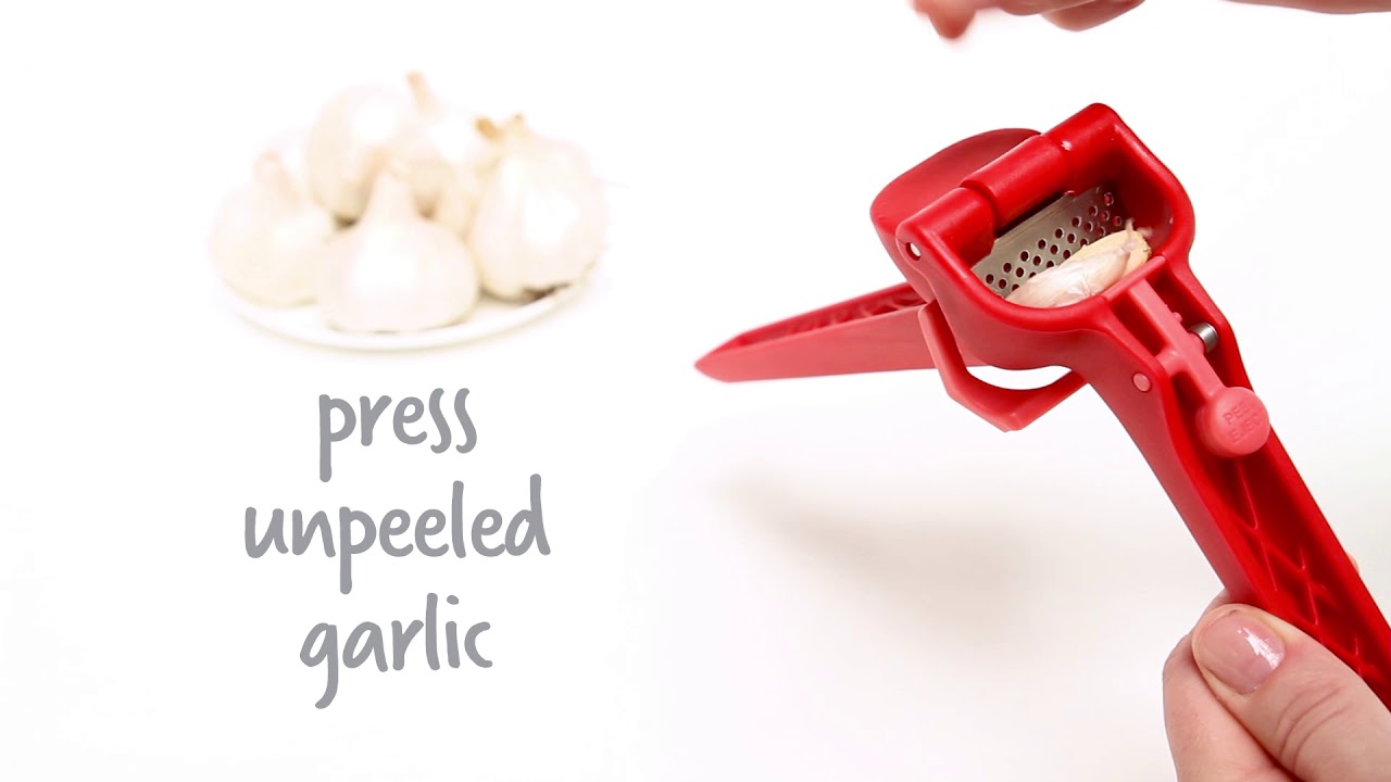 8 Black Garject Lite Garlic Press Scrape Eject - Wilford & Lee