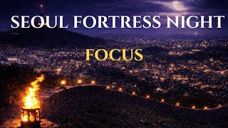 Coding Music – Seoul Fortress Night Rain | Quiet Night Ambience screenshot 5