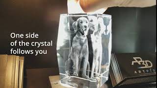 Use Any Photo To Create The Perfect Gift 🎁 3D Dog Crystal 🐕