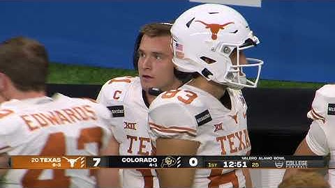 Alamo Bowl #20 Texas Longhorns vs  Colorado Buffaloes 12-29-20