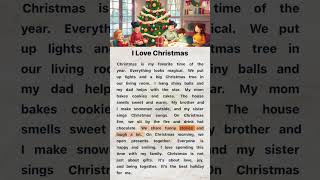 I Love Christmas | English Reading and Listening Practice #easyenglish #englishforbeginners #english