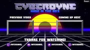 Make an 80s youtube intro and outro - Best Intros & Outros service