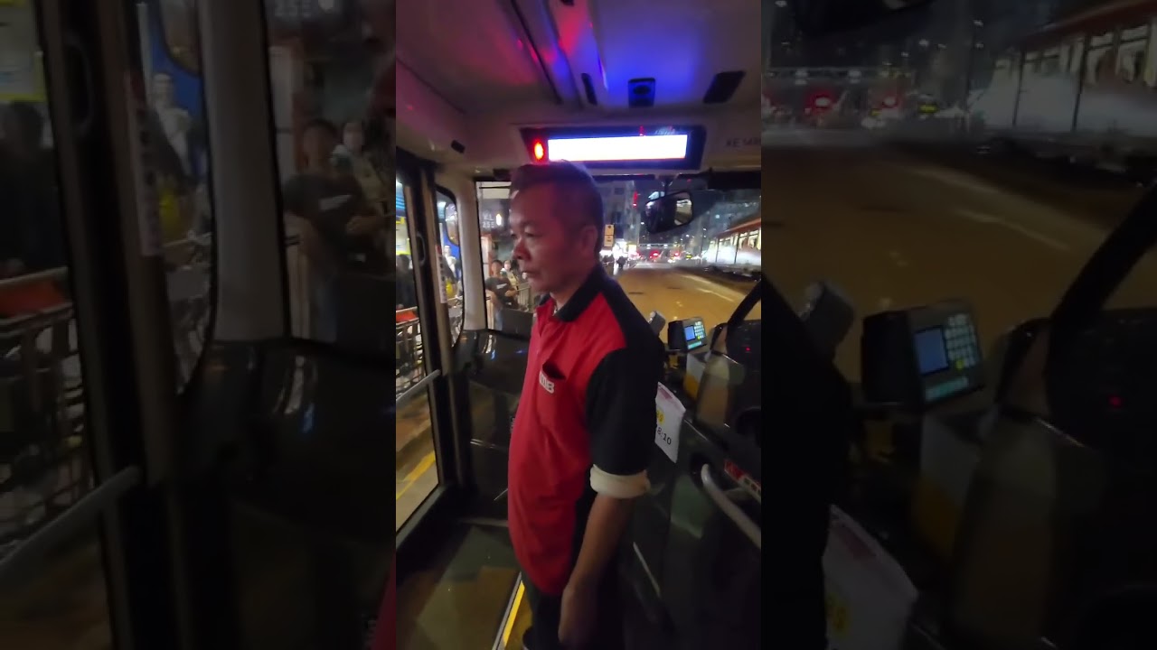 直擊 - 乘客遲落下一層要求落車被拒 司機以被騷擾為由報警 大家一齊無得落車