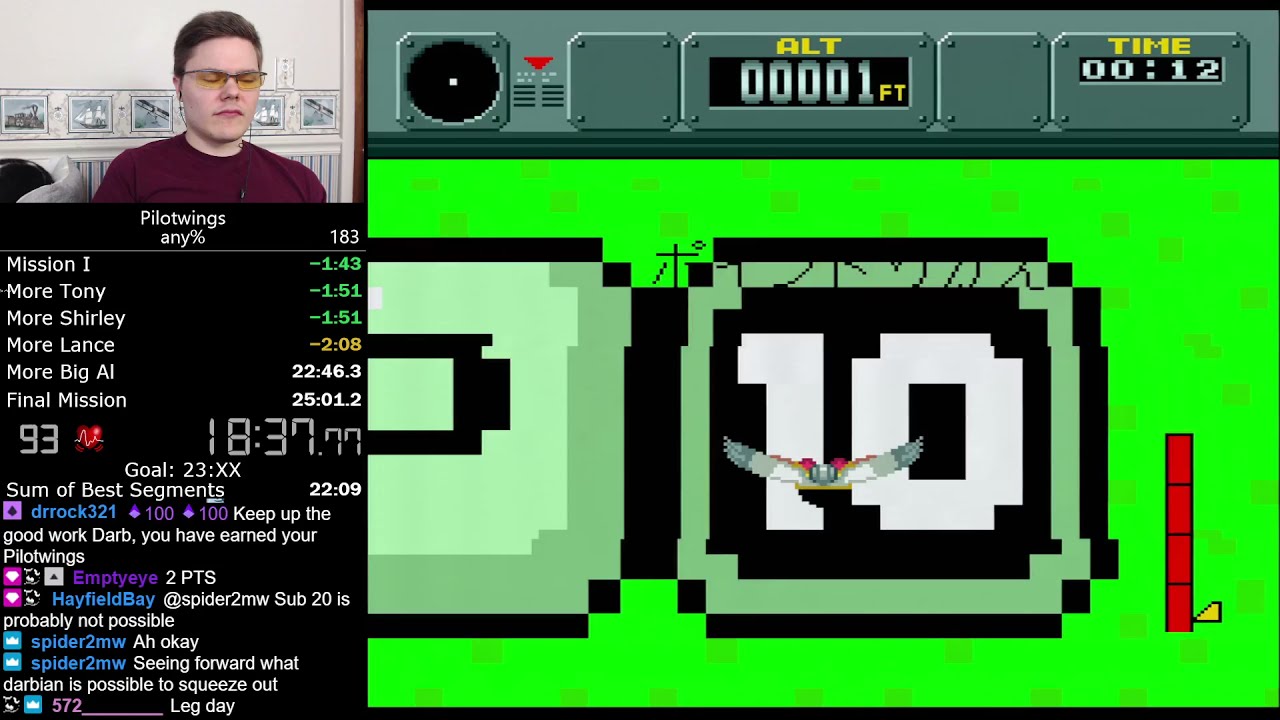 (23:33) Pilotwings any% speedrun