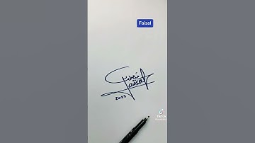 Faisal Name Signature