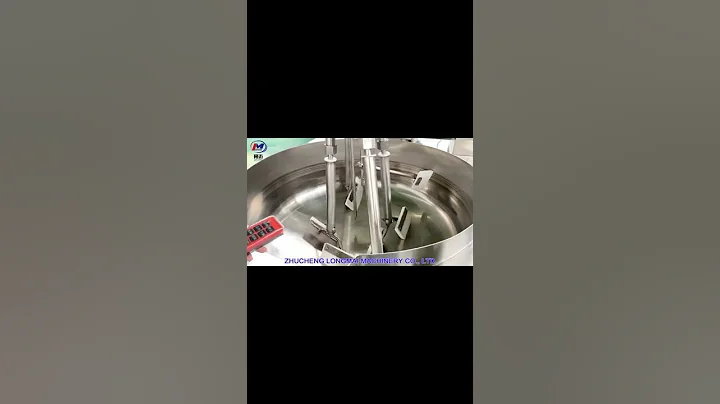 Operation video of remote control electric induction 7-scrapers double planetary cooking machine