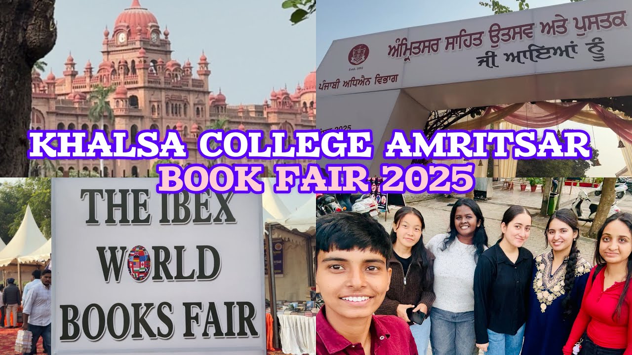 Book Fair at Khalsa College Amritsar || 2025 || Vlog || 