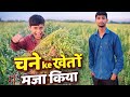 चने के खेत मे मजा किया #viral #trending #vlog #funny #entertainment #firstvlog