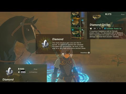 Ultimate Glitch!! Unlimited Diamonds/Rupees!! (Normal Mode) Zelda BotW