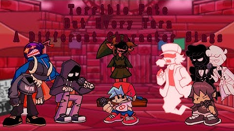 (Old Ver) Terrible Fate But Every Turn a Different Character Sings / Is Used  + UST DL ( FNF UTAU )