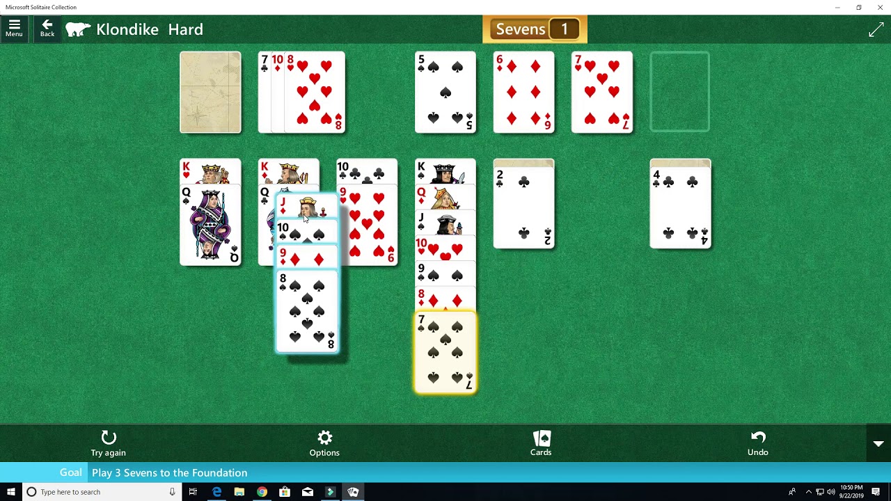 Klondike-Hard, Card Challenge I Episode-5 -Microsoft Solitaire Collection|Star Club