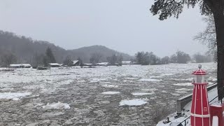 What is an ice jam?