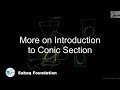 More on Introduction to Conic Section, Math Lecture | Sabaq.pk |