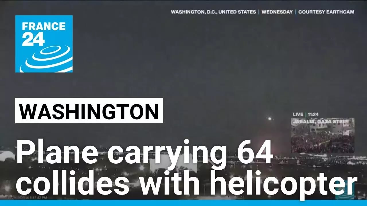 Plane carrying 64 collides with helicopter, crashes in Washington ...