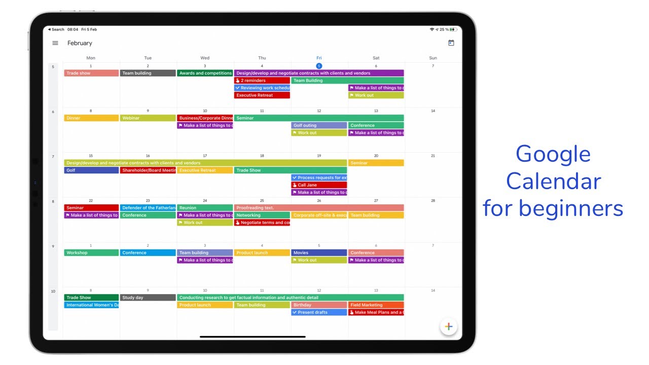 A beginner’s guide to Google Calendar for the iPad YouTube