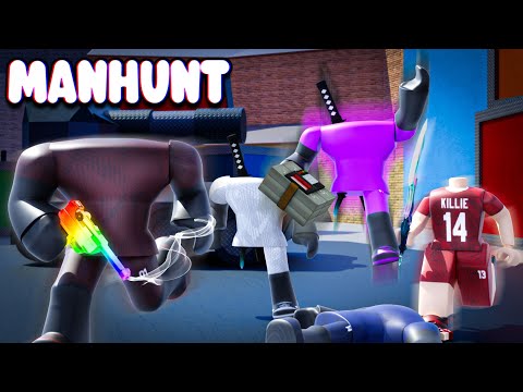 BEST MM2 Glitcher VS 4 Hunters [MANHUNT]