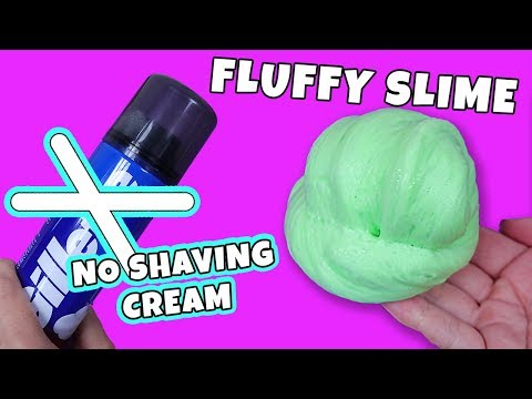HOW TO MAKE FLUFFY SLIME WITHOUT SHAVING CREAM! No Borax, No Contact Solution Fluffy Slime