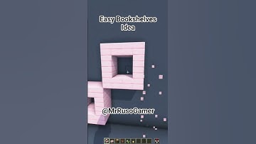 Easy Bookshelves Build #minecraft #minecraftbuilding #minecraftbuilds #minecrafter #minecraftideas