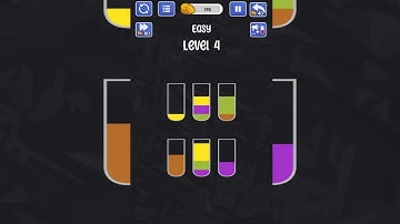 Water sort level 4 walkthrough solution