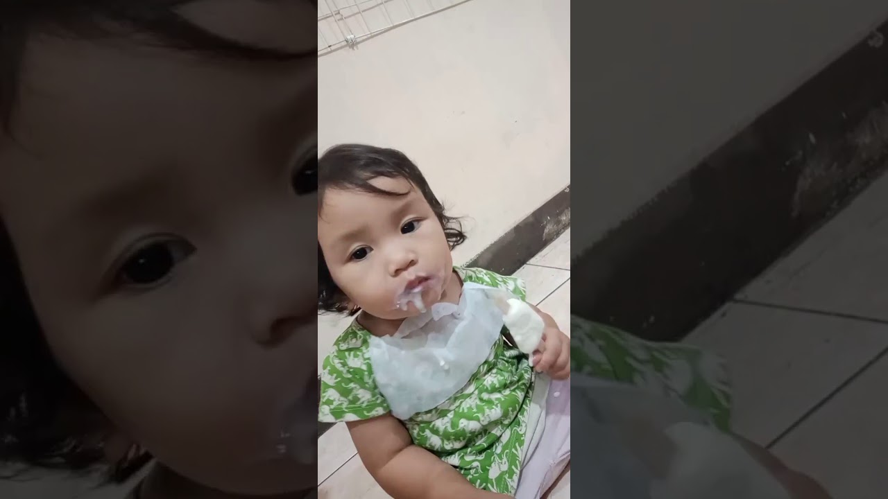 viral ekspresi anak kecil mkn es krim - YouTube
