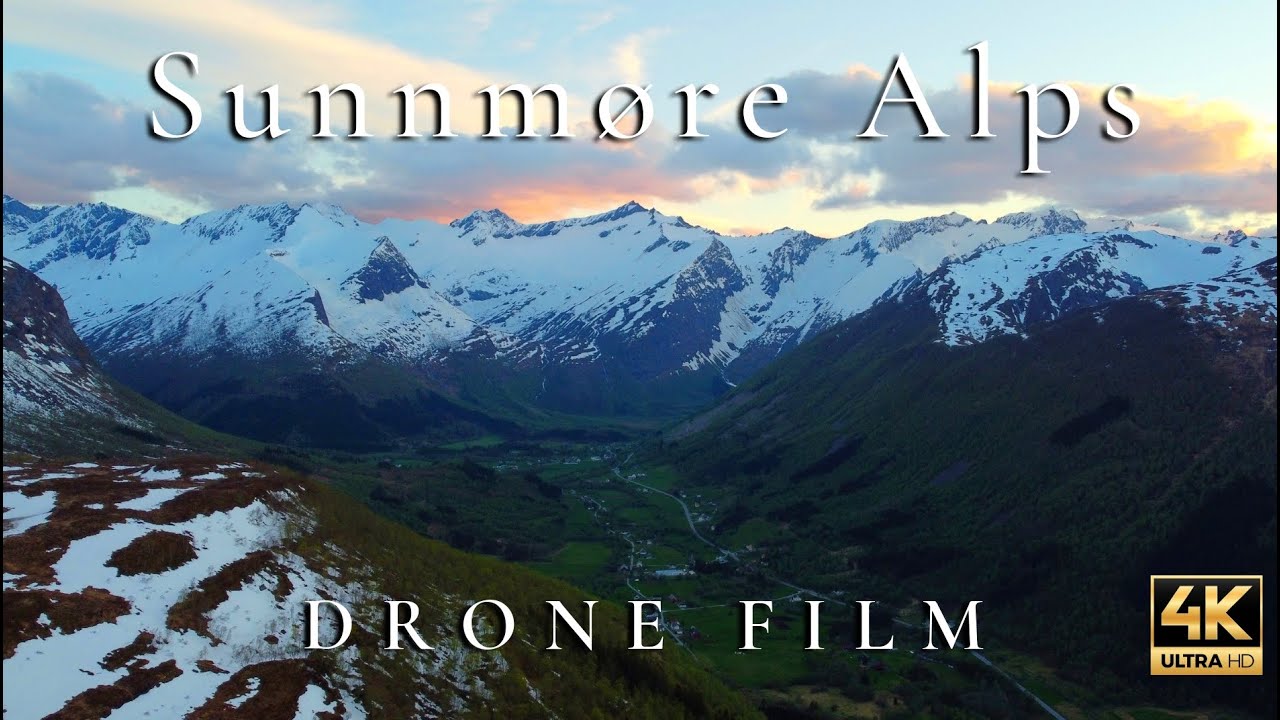 Drone film in Sykkylven, Norway - Sunnmøre Alps - DJI Mini 2 - 4K